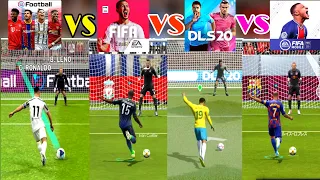 FIFA 21 MOBILE BETA vs PES 21 MOBILE vs DLS vs FIFA 20 MOBILE ⚽ Penalty Shootout Comparison 2021