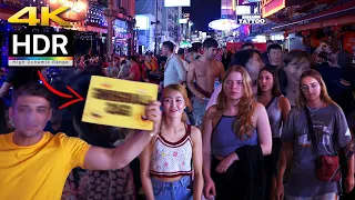 [ 4K HDR 🇹🇭 ] Khaosan Road Walking Tour - Bangkok Thailand Nightlife January 2023