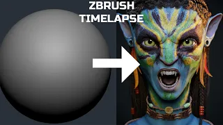 Neytiri - Avatar Fan Art Timelapse - ZBrush