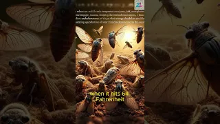 Trillions of Cicadas, Why wait 17 years to come out? #shorts #cicada