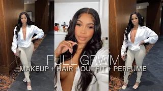 FULL GRWM: DINNER DATE | MAKEUP + HAIR + OUTFIT + FRAGRANCE