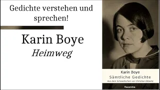 Karin Boye verstehen: Heimweg (Gedichte-Karaoke 205)