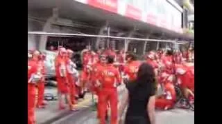 Ferrari F1 pitstop repetition (Shanghai Circuit, 2007)