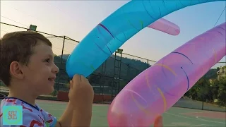 Шарики ракеты и вертолеты Новые игрушки Сюрприз Видео для детей Rocket balloons Outdoor fun