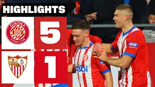 GIRONA FC 5 - 1 SEVILLA FC | HIGHLIGHTS | LALIGA EA SPORTS