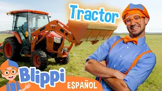 ¡Blippi maneja un tractor! | Blippi Español | Videos educativos para niños | Aprende y Juega