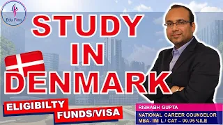 Study in Denmark ALL Details I Fee, Funds & Visa Procedure I Spouse Visa I Call 9781352333