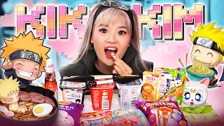 (ENG SUB) NARUTO COSPLAY ASMR MUKBANG | RAMEN, CHEETOS, GIANT SKITTLES | EATING SOUNDS