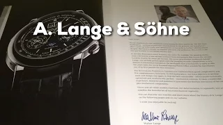 A. Lange & Söhne 2016 Catalog Asmr