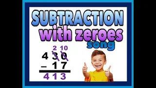 How to SUBTRACT with ZEROES song