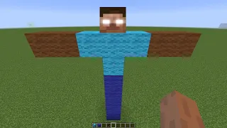 what if you create a BIGGEST HEROBRINE BOSS in MINECRAFT