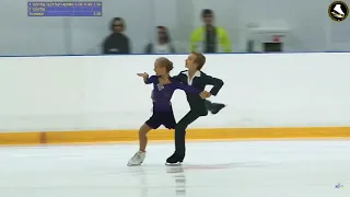 Evelina Pokrasnetieva/Ilya Makarov(2008/2005), PD Quickstep, 2019.09.02 Moscow Junior Championships