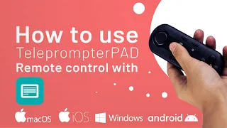 TeleprompterPAD Remote - Bluetooth pairing & basic functions for teleprompter remote control