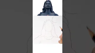 Adiyogi Lord Shiva Drawing