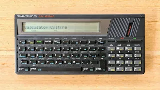 TI-74 Basicalc Pocket Computer from 1985