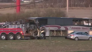 Team coverage: Crash involving bus, semi in Central Ohio leaves at least 6 dead