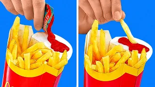 Life Hacks For Real Fast Food Lovers || Useful Hacks With Your Favorite Food