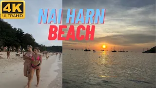 4K Nai Harn Beach 2024, Phuket Thailand 🇹🇭 Amazing Sunset Walking Tour