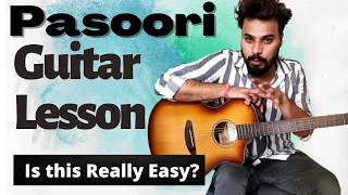 Pasoori Guitar Lesson Coke Studio | Guitar lesson for beginner | Ali Sethi Songs |
