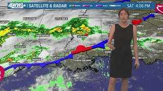New Orleans Weather: Rain early Sunday, turning much cooler