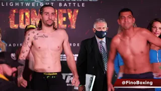 NICO ALI WALSH PAYS TRIBUTE TO GRANDPA MUHAMMAD ALI DURING WEIGH INS AT NYC