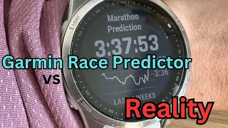 Garmin Race Predictor tool vs. Reality!