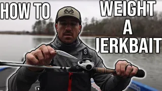 How to Weight a Jerkbait for More Depth