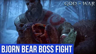 GOD OF WAR RAGNAROK Walkthrough Gameplay - Bjorn Bear Boss Fight