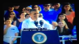 The incredible deserve & speech the USA president Barack Obama about the next commander in chief Hi