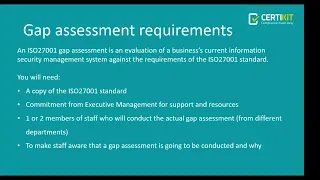 How to perform a successful Gap Assessment for ISO27001:2022