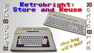 Retrobright: Store and Reuse Hydrogen Peroxide?