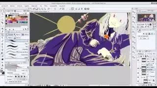 Speedpaint. Fanart Rozen Maiden - Suigintou.  1º parte