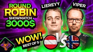 TheViper vs Liereyy - WOW CRAZY ENDING - Round ROBIN $3,000 Showmatch #ageofempires2