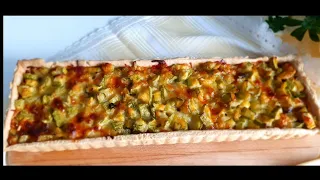 Солен тарт с тиквички   /   Zucchini savory tart