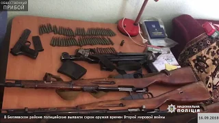 В Беляевском районе полицейские выявили схрон оружия времен Второй мировой войны