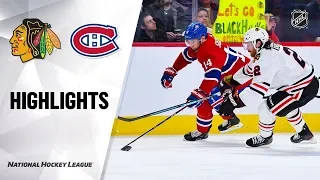 Монреаль - Чикаго / NHL Highlights | Blackhawks @ Canadiens 1/15/20