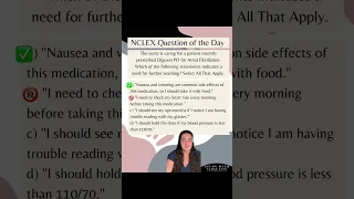 NCLEX Question of the Day Pt. 24 - Digoxin SATA