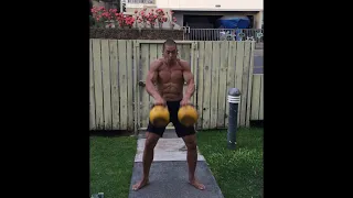 Day 197 FitPro Hawaii Vlog - 16 kg. Kettlebells + Push Ups - November 27, 2020 5:13 pm