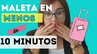 CÓMO HACER LA MALETA RÁPIDO en MENOS DE 10 MINUTOS 💡🌎