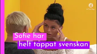 Sofies panik: har tappat språket - kan bara prata norska I Love Island Sverige 2018 (TV4 Play)