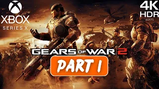 Gears of War 2 Xbox Series X Walkthrough Part 1 (No Commentary)