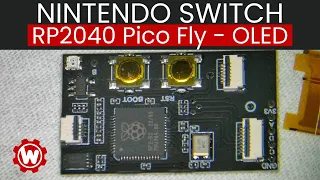 Nintendo Switch RP2040 PicoFly OLED Mod Chip Installation