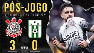 CORINTHIANS 3x0 RACING-URU 🔴 PÓS-JOGO: Zona Mista + Coletiva  | SUL-AMERICANA 2024