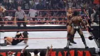 Rhyno & Booker T vs Chris Jericho & The Rock part 1