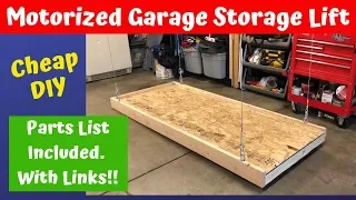 Motorized Garage Storage Lift Build