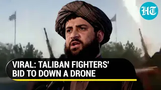 Taliban fighters target suspected U.S drone with Soviet-era machine gun; Video goes viral