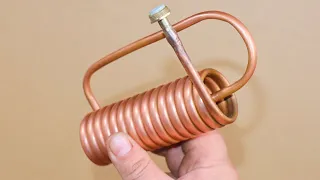 Reactive jet copper tube will HEAT THE WHOLE WORKSHOP!