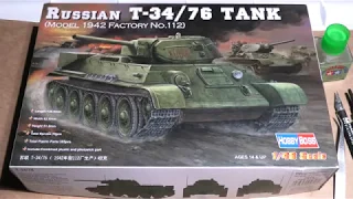 Hobbyboss 1/48 T-34/76, part 1