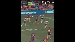 Justin Olam 1st Try against Sharks | 2022 NRL Round 6 #shorts