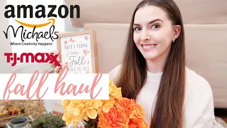 FALL DECOR HAUL 2020 | michael's, amazon, and tjmaxx!